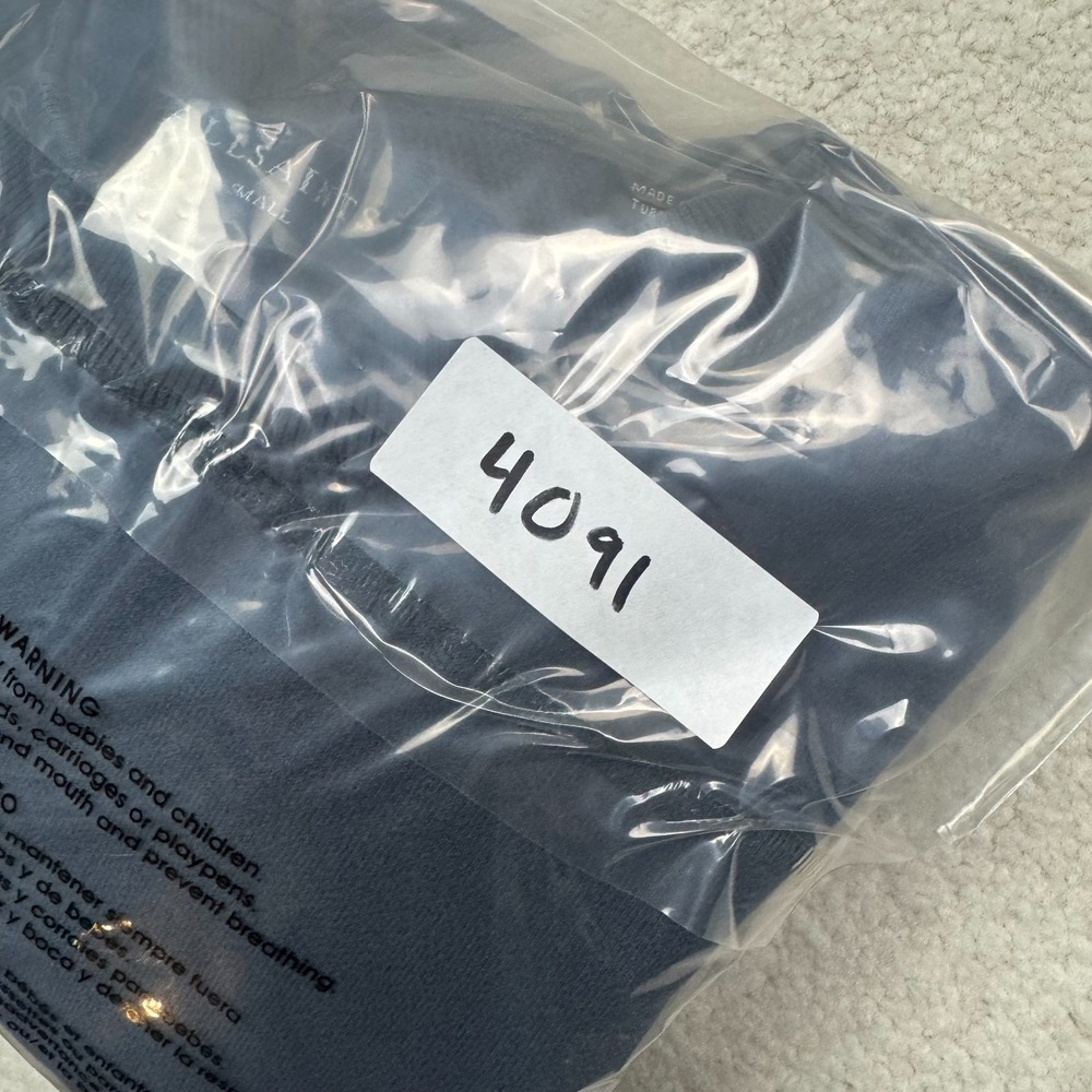 All Saints Opposition Crewneck Pullover Sweatshirt Adult Size S Charcoal Blue - Picture 13 of 13